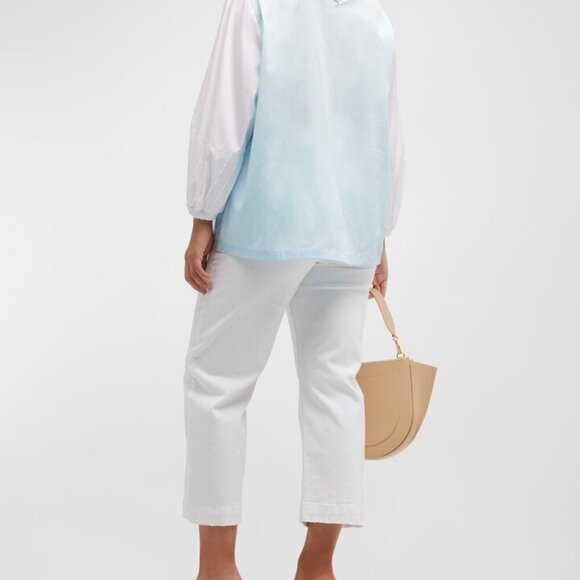 Harshman “Perry” Colorblock Funnel-Neck Tunic in White & Blue – NWT – 3X - Picture 3 of 10